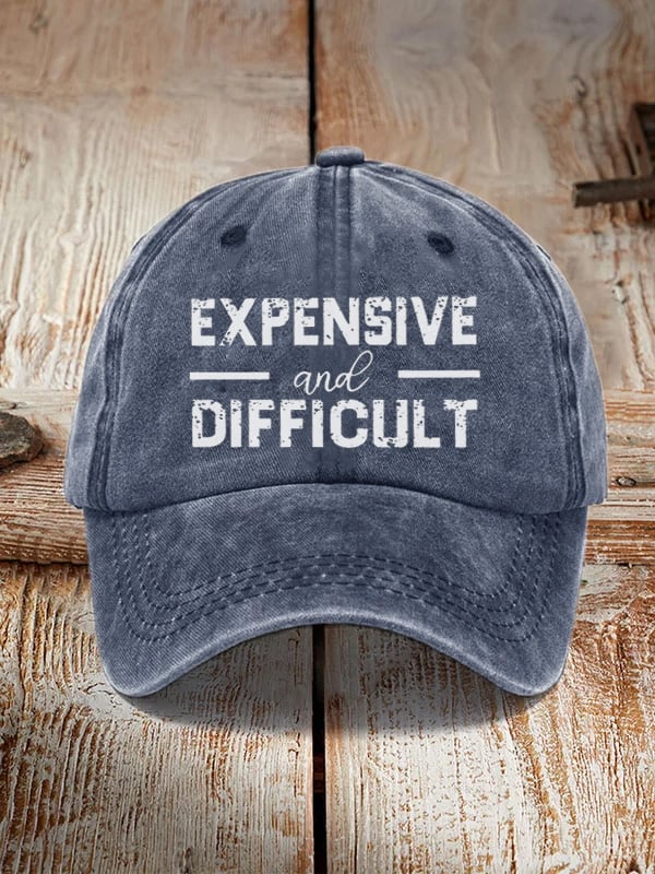 Women's Expensive And Difficult Printed Hat
