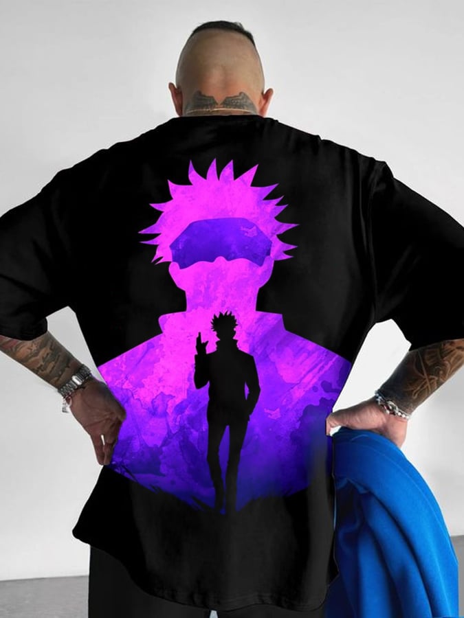 Men's Purple Man Short Sleeve T-Shirt