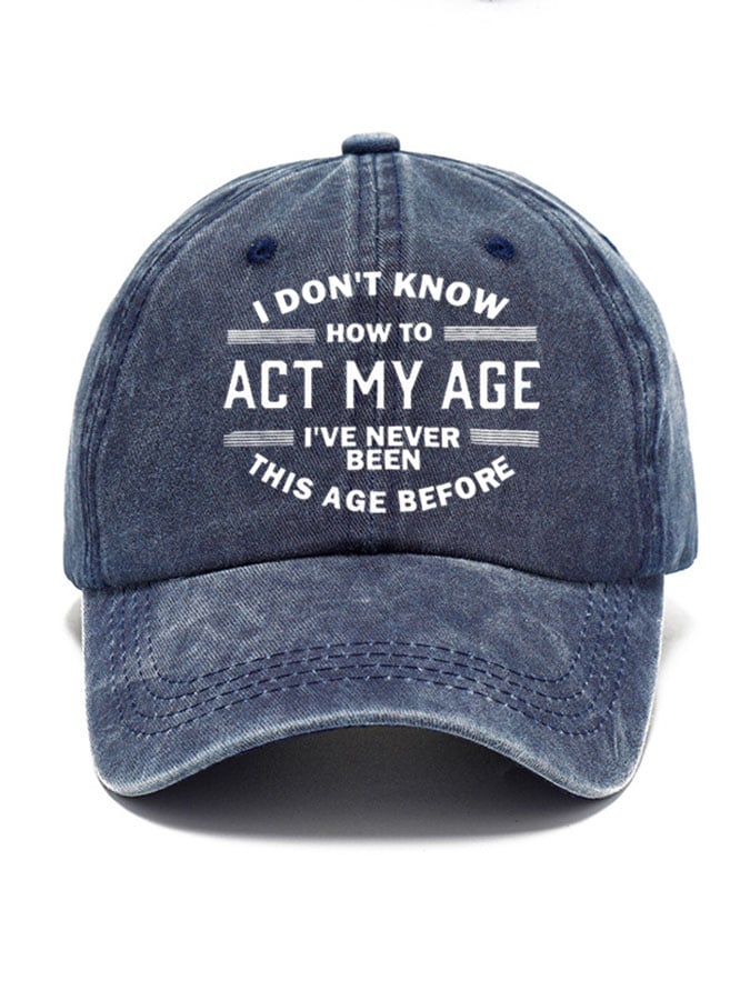Alphabet Print Baseball Cap