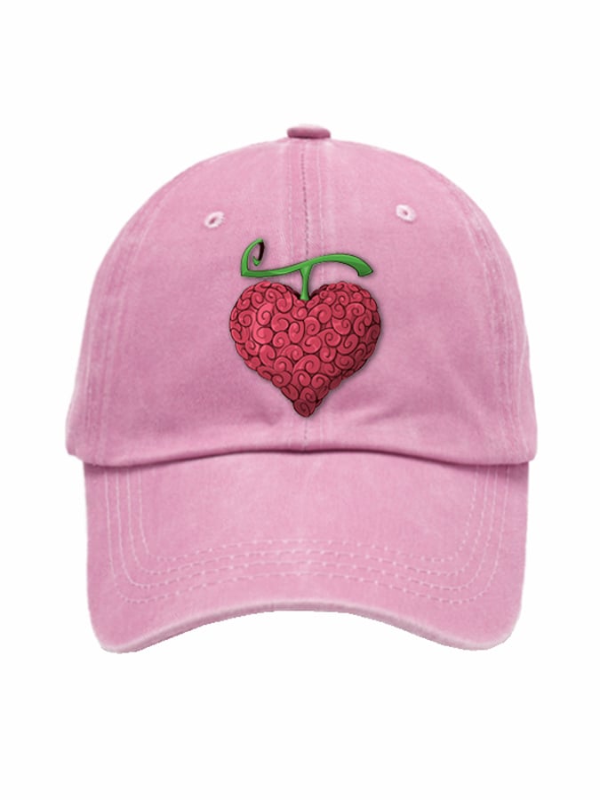 Unisex Distressed Washed Cotton Devil Fruit Hat