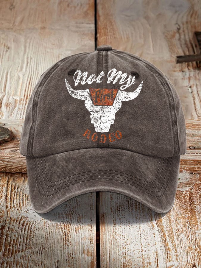 Women's Not First My Rodeo Printed Hat