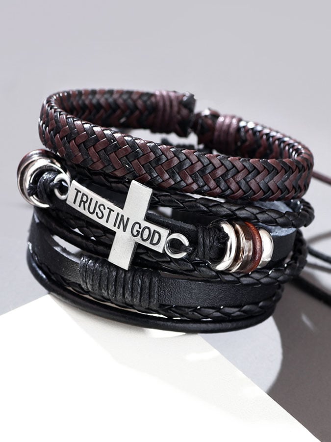 Hand Woven Cross Bracelet