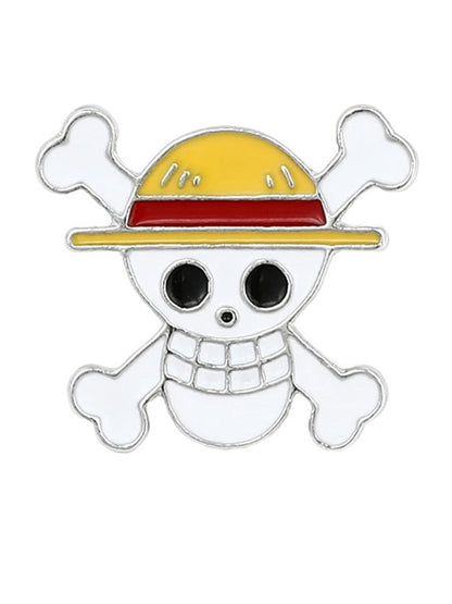 Fashion   Luffy Ace Metal Backpack Clothes Brooch