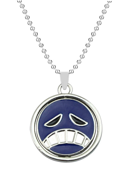 Fashion   Creative Turnable Smiley Necklace