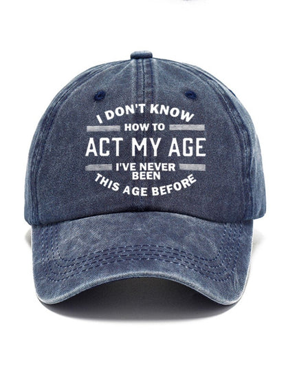 Alphabet Print Baseball Cap