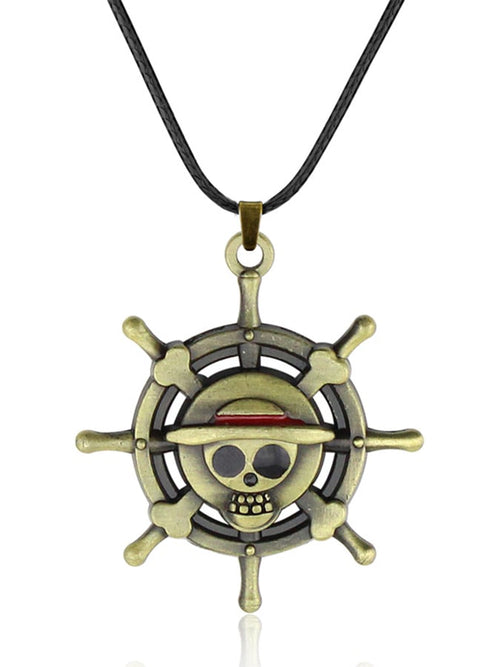 Fashion   Creative Rudder Logo Alloy Necklace