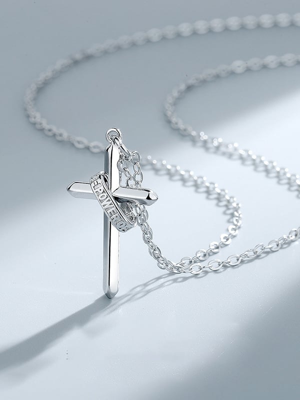Hip Hop Men's Set of Light of Faith Necklace