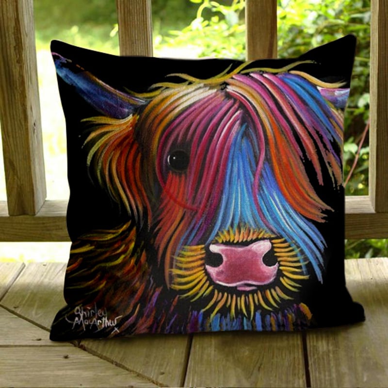 Fashionable And Personalized French Dou Niu Animal Series Printed Pillow (Pillowcase 45*45)